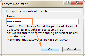 encrpty your passwords in excel for mac