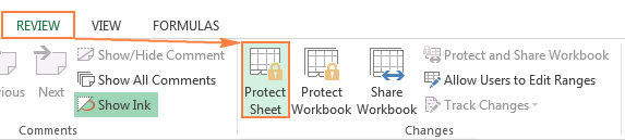 How to protect and unprotect Excel sheet with or without password