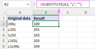 How To Delete Special / Unwanted Characters In Excel