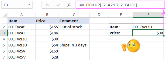 How To Do Case-Sensitive Vlookup In Excel – Formula Examples