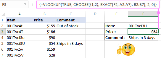 how-to-do-case-sensitive-vlookup-in-excel-formula-examples