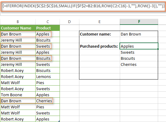 Vlookup Formula Examples Nested Vlookup With Multiple