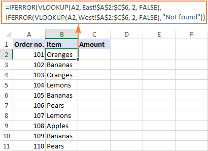 Vlookup Across Multiple Sheets In Excel With Examples