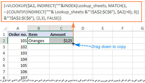 vlookup in excel 2016 between multiple worksheets