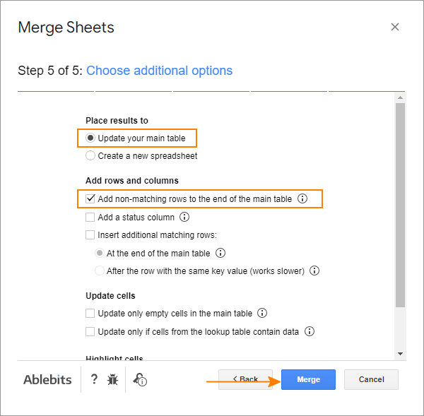 VLOOKUP in Google Sheets with formula examples