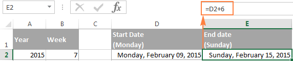 excel date to week number