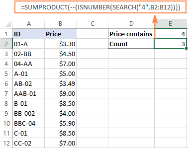 excel search wildcard number