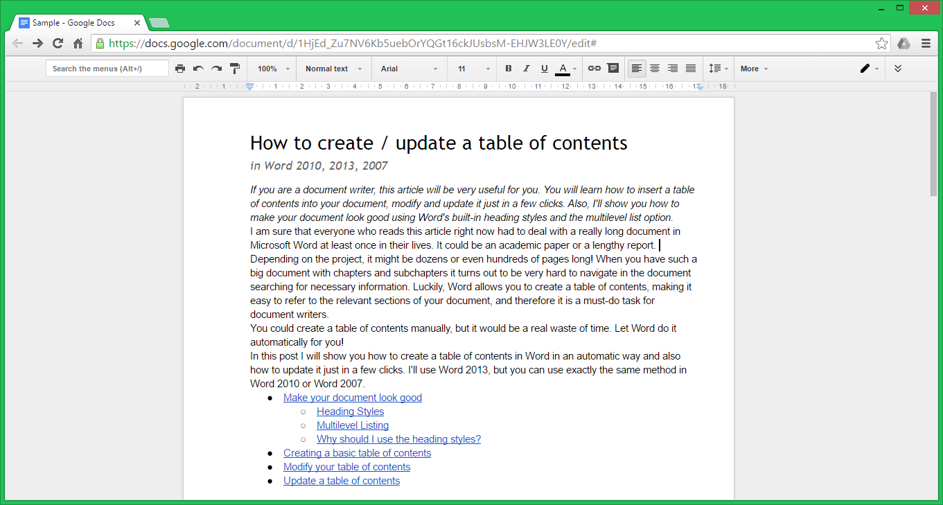 how to make images smaller on google docs