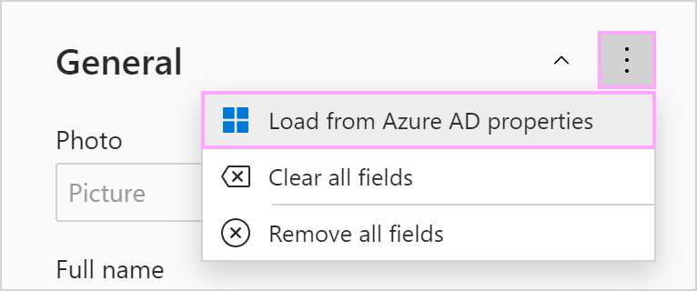 Loading from Azure AD properties