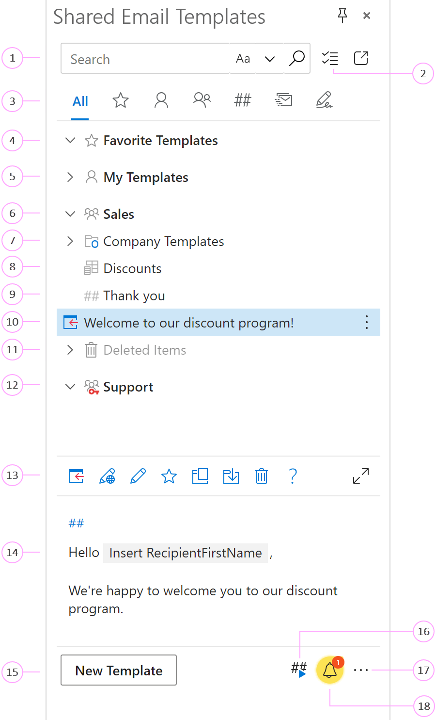 Shared Email Templates in your Outlook