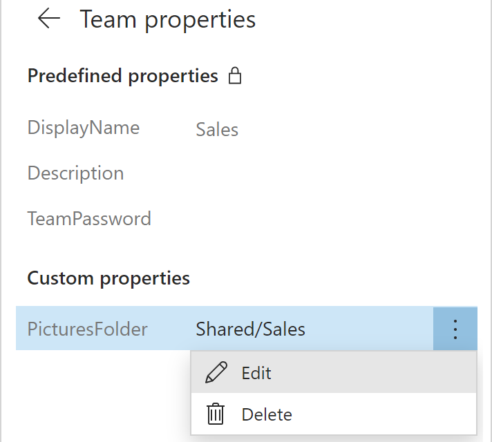 The Edit option for the pictures folder path