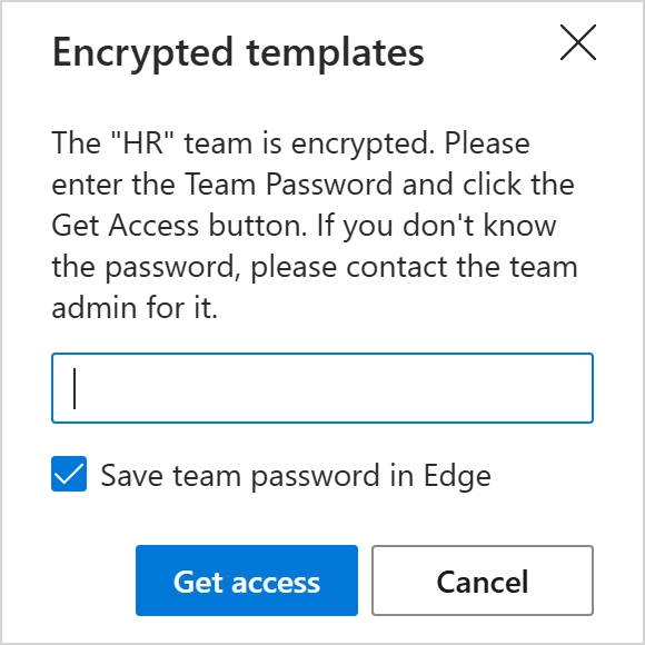 Enter your team password. Enter your team password.