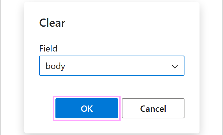 The field to be cleared