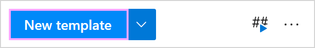 The New template button