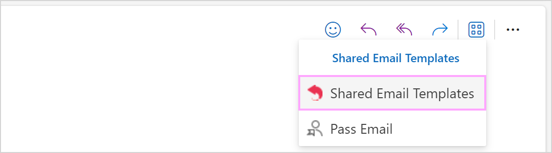 Open Shared Email Templates in Outlook Online when in read mode.