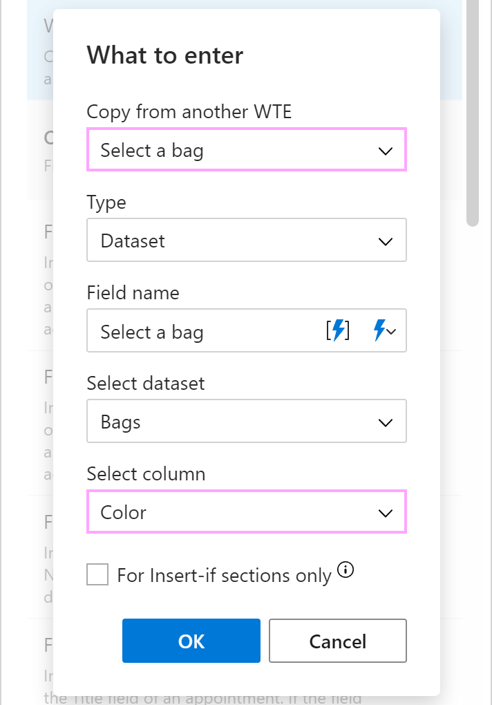 Adding an interactive fillable field by copying from another WhatToEnter