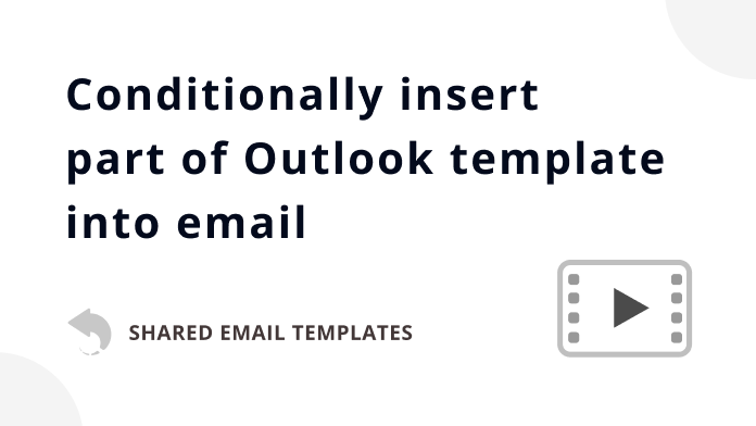 How to insert template part into an email if a condition is met