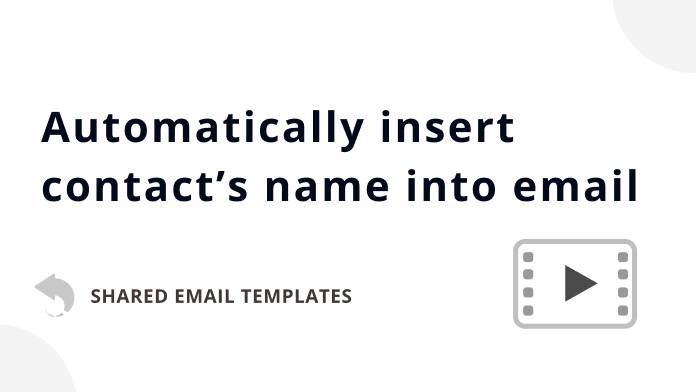 Video: How to automatically address the email recipient by name