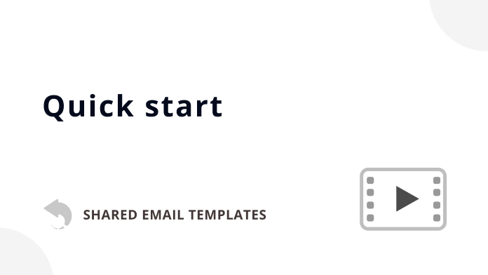 Video: Get started with Shared Email Templates for Microsoft Outlook Video: Get started with Shared Email Templates for Microsoft Outlook