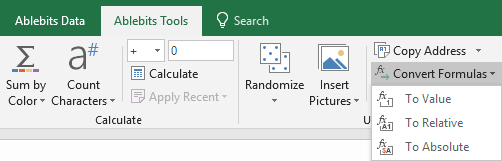 Three ways to convert your formulas in Excel. Three ways to convert your formulas in Excel.