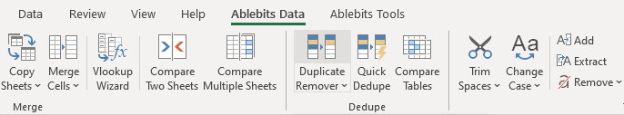 Open Duplicate Remover for Excel. Open Duplicate Remover for Excel.