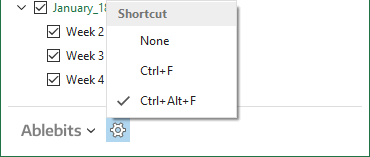 The shortcut for Find and Replace in Excel.