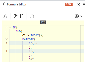 Show nested levels.