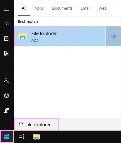 Open File Explorer.