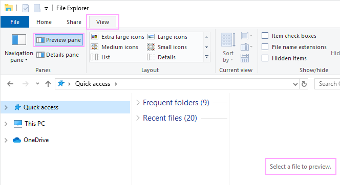 How To Disable Preview Pane In File Explorer
