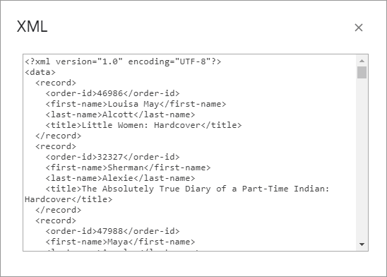 Export your data to the XML format.