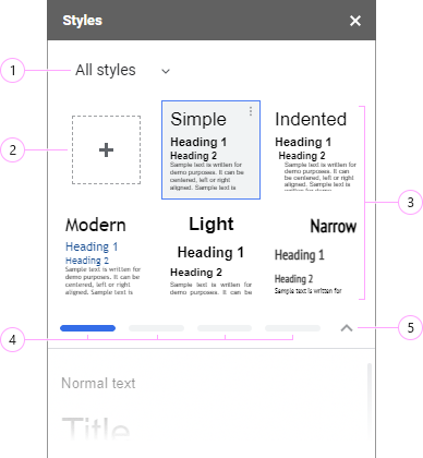 See all Google Docs styles from Ablebits.