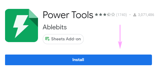 Add the tool to Google Sheets.