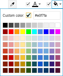Set a background hue using the palette.