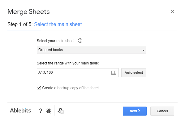 Select the sheet where you want to update records.