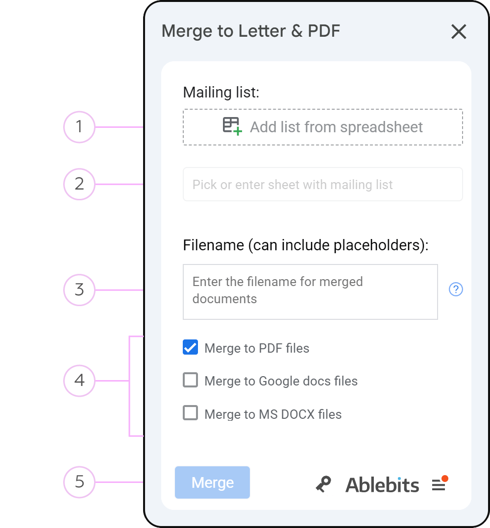 The interface opens as a sidebar on the right, with intuitive sections.