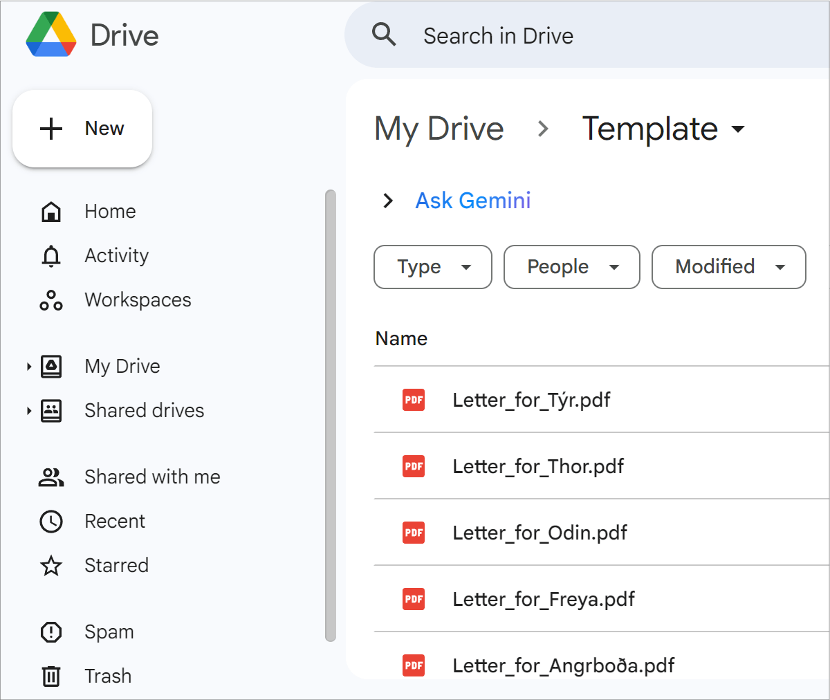 All done, your documents are now available in the folder.