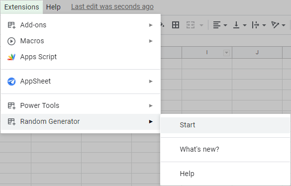 Run the add-on using the Google Sheets menu.