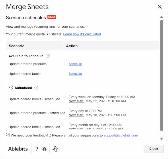 Managing recurring runs from a single interface. Managing recurring runs from a single interface.