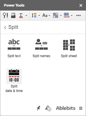 Split Date & Time icon.