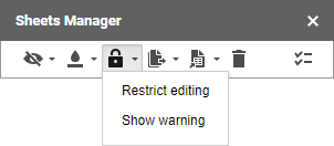 2 options for protecting Google sheets.