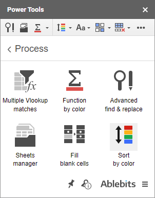 Add-on icon in the Process group.