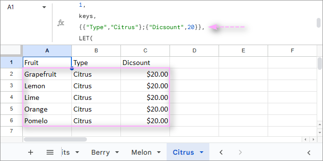 See new results for newly split values.