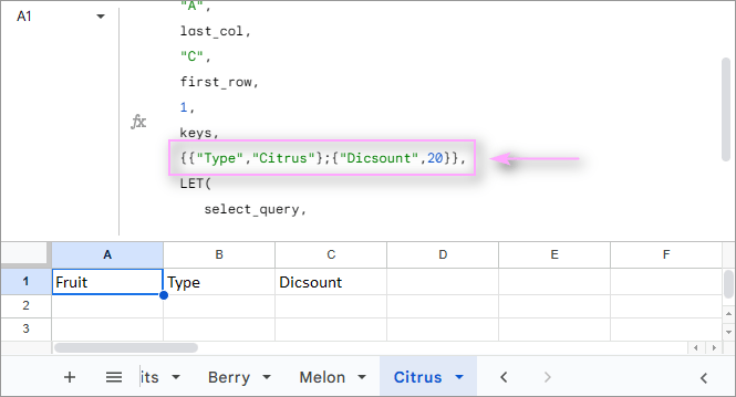 Enter new key values to split by.