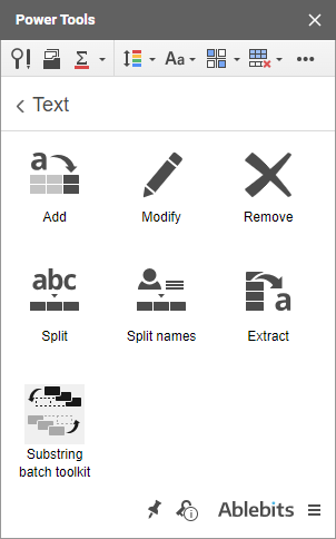 Substring Batch Toolkit icon.