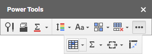 The icon to freeze top rows and left columns.