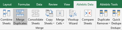 merge duplicate rows in excel