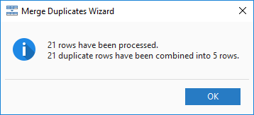 Merge Duplicates Wizard for Excel