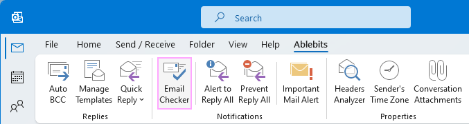 Check Outlook emails before sending them - Outgoing email checker