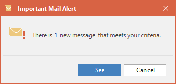 You will see this message when an imporatnt email arrives.