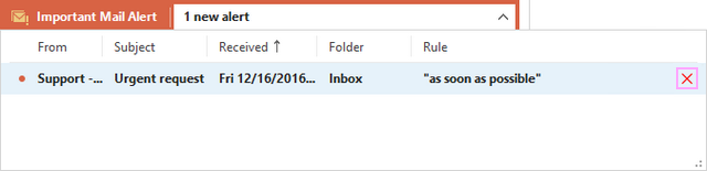 Delete alerts from the add-in pane. Delete alerts from the add-in pane.